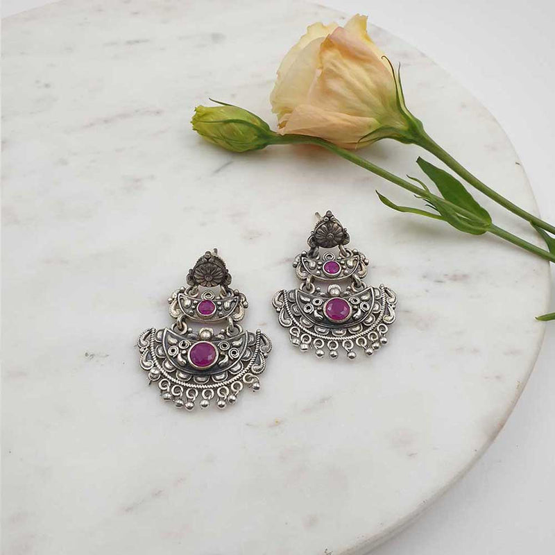 Buy Fida Purple Meenakari And Pearl Jhumki Earrings Online At Best Price @  Tata CLiQ